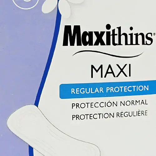 Hospeco Maxithins Vended Sanitary Napkins, Carton Of 100