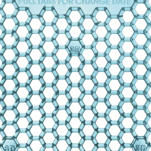 Fresh Products Wave 3d Urinal Deodorizer Screen, Blue, Ocean Mist, Box Of 10