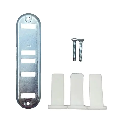 Gray Wood Closet Door By-Pass Floor Guide