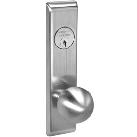 Yale Security Inc B-COR8822X626 Dormitory Mortise Lock, Copenhagen Knob, 1" Deadbolt, Grade 1, Satin Chrome 626/US26D