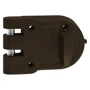 Accentra, Inc. 197 Jimmy-Proof Deadlock, Single Cylinder, 2-3/8" Backset, Para Keyway, 2-Keys, 696 Sprayed Brass