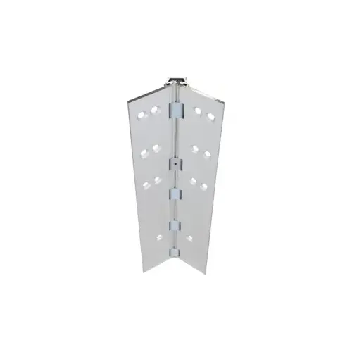 Full Mortise Concealed Geared Continuous Hinge, No Door Inset, Flush Mount, Heavy Duty, 95", Up to 450lbs, 628/US28/C Clear Anodized