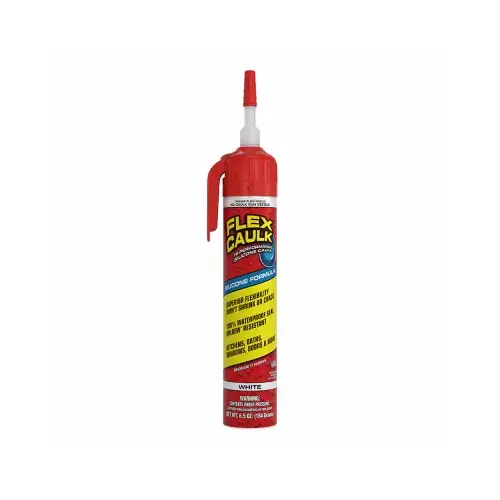 Flex Silicone Caulk, White, 6.5 oz. Pressurized Can Flex Silicone Caulk, White, 6.5 oz. Pressurized Can
