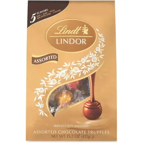 Lindt Lindor Assorted Truffles Platinum Bag, 15 Oz, 36 Pieces Lindt Lindor Assorted Truffles Platinum Bag, 15 Oz, 36 Pieces