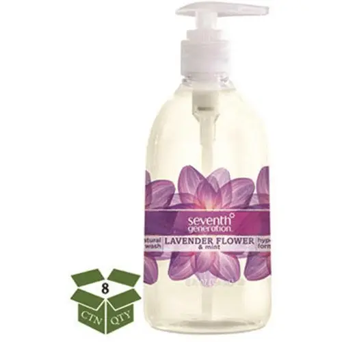 Seventh Generation Natural Hand Wash,lavender Flower&mint,12oz Pump, Carton Of 8