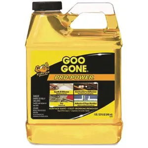 Goo Gone WMN2112CT Goo Gone Pro-Power Cleaner, Citrus Scent, 1 Qt Bottle, Carton Of 6