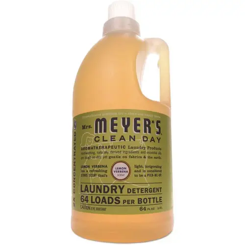 Mrs. Meyer'S Liquid Laundry Detergent, Lemon Verbena Scent, 64 Oz Bottle