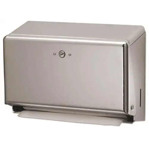 San Jamar Mini C-Fold/multifold Towel Dispenser, Chrome, Package Of 2