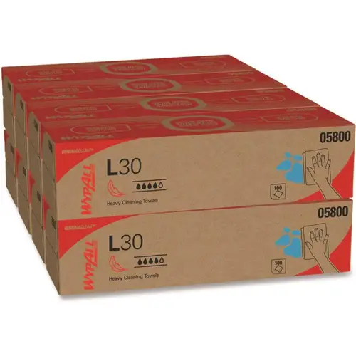 Wypall L30 Towels, Pop-Up Box, 9 4/5 X 16 2/5, Carton Of 800