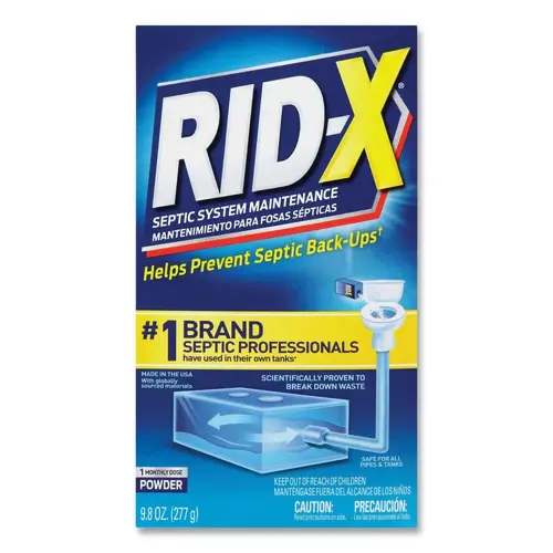 Rid-X Septic System Treatment Concentrated Powder, 9.8 Oz, Carton Of 12