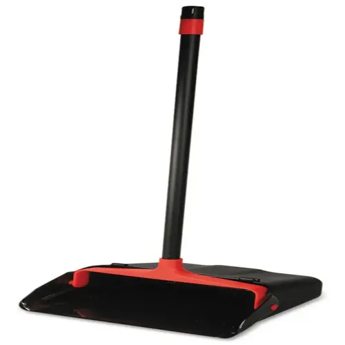 O-Cedar Commercial Maxi-Plus Lobby Dust Pan W/rear Wheels, Carton Of 6