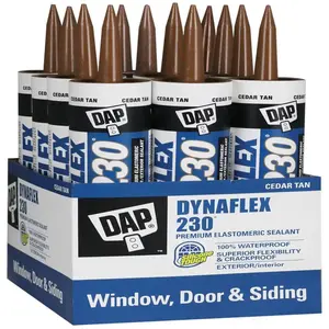 DAP 7079818412 Dap 10.1 Oz Dynaflex 230 Premium Latex Sealant, Cedar Tan
