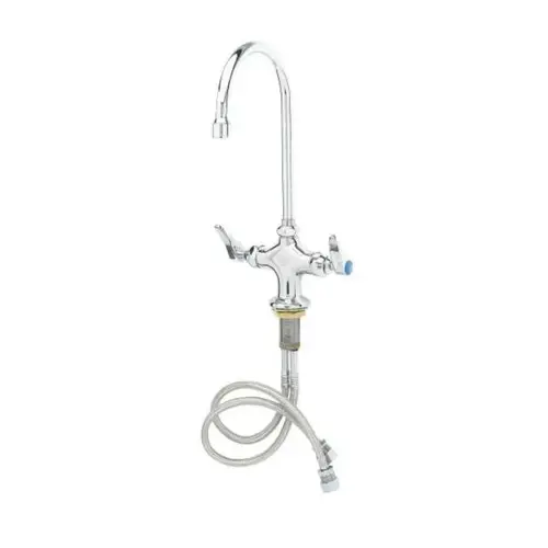 T&S T&s Two Handle Standard Kitchen Faucet Chrome