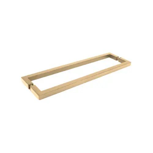 18" X 18" Square Mitered Back-to-Back Towel Bar - Satin Brass