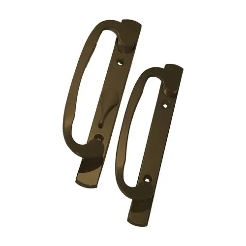 Patio Door Handle Center Latch Without With Key Type Bronze Finish