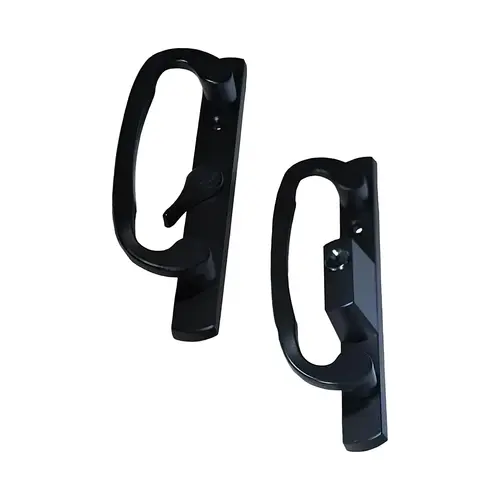 Patio Door Handle Center Latch With Key Type Black Finish Patio Door Handle Center Latch With Key Type Black Finish