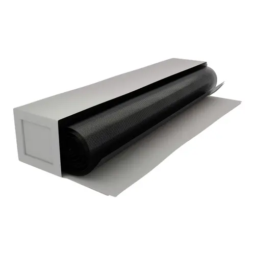 Roll Screen Cloth 28" Width Charcoal Finish
