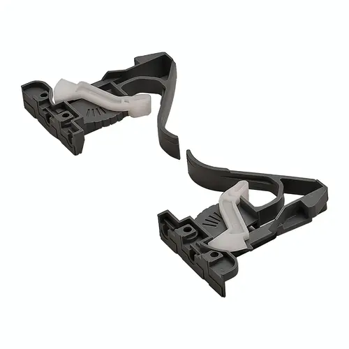Height Adjustable Disconnect Clips, for Salice Futura Slides Gray Gray Pair Height Adjustable Disconnect Clips, for Salice Futura Slides Gray Gray Pair