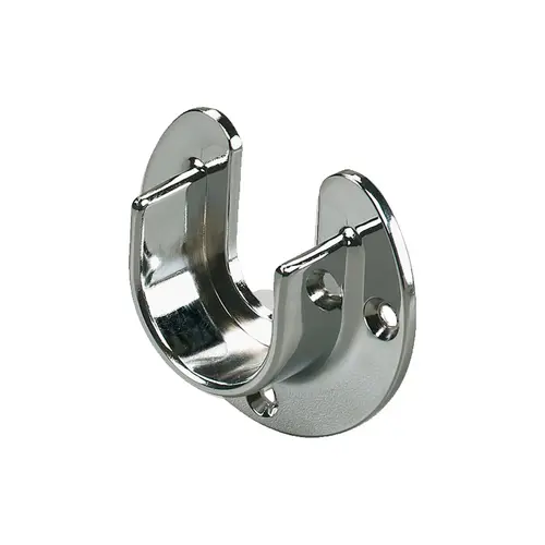 Wardrobe Tube Support, for KV 750 5 Series, diameter 33 mm (1 5/16") Half enclosed KV 766, half enclosed, chrome Chrome plated Wardrobe Tube Support, for KV 750 5 Series, diameter 33 mm (1 5/16") Half enclosed KV 766, half enclosed, chrome Chrome plated