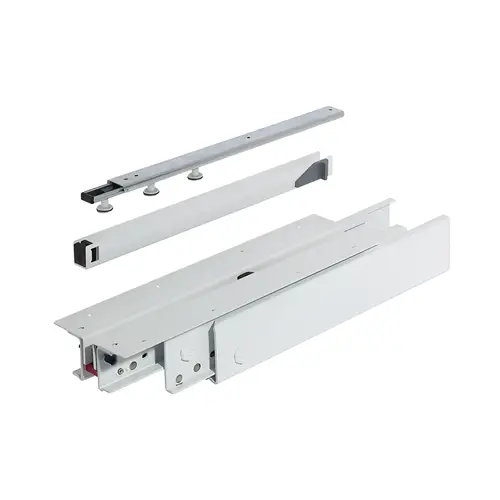 FR 777 Top/Bottom Mounted Pull-Out Cabinet Slide, Full Extension, 440 lbs Weight Capacity 24 15/16" 25 1/2" With integrated soft and self closing mechanism, Installation Length: 650 mm (25 1/2") FR 777 Top/Bottom Mounted Pull-Out Cabinet Slide, Full Extension, 440 lbs Weight Capacity 24 15/16" 25 1/2" With integrated soft and self closing mechanism, Installation Length: 650 mm (25 1/2")