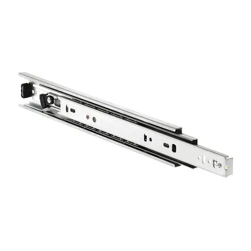 Accuride 3832DO Telescopic Detent Out Ball Bearing Drawer Slide, Full Extension, 100 lbs Weight Capacity 610 mm 24" 45 kg Zinc, 24" Zinc plated, Zinc electroplated Pair
