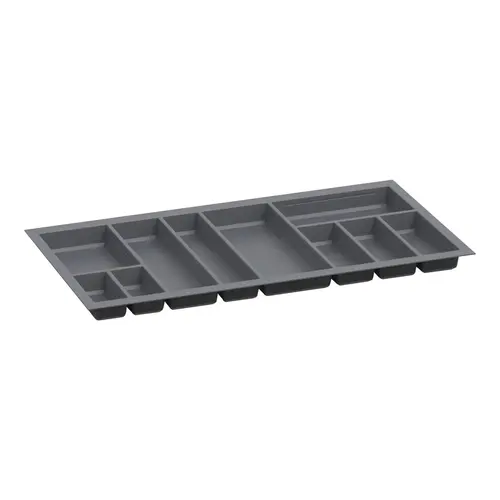 Sky Cutlery Tray, for 21" and 21 11/16" Deep Drawer, Plastic 470 - 510 mm 910 - 950 mm slate gray; trimmable width: 910 - 950 mm (35 13/16 - 37 3/8") Grey Sky Cutlery Tray, for 21" and 21 11/16" Deep Drawer, Plastic 470 - 510 mm 910 - 950 mm slate gray; trimmable width: 910 - 950 mm (35 13/16 - 37 3/8") Grey