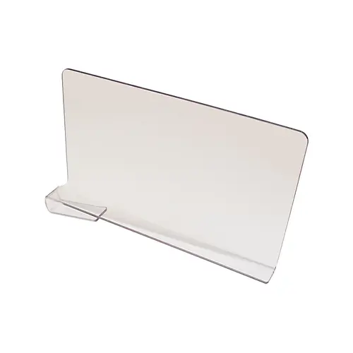 Shelf Dividers, Acrylic 14" 8" Depth: 356 mm (14") Clear