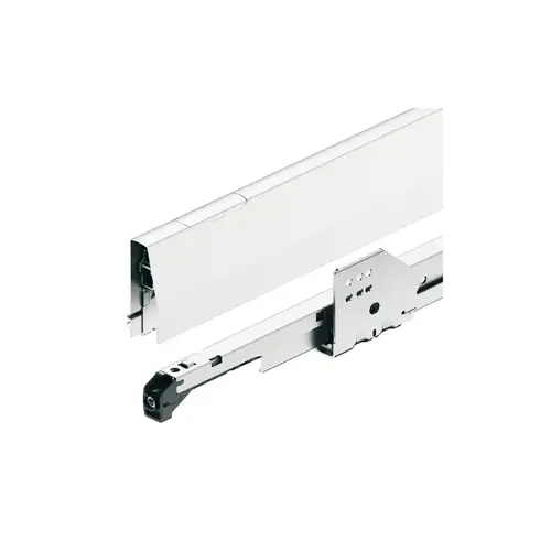 Side Profiles, Hafele Matrix Box P70, drawer side height (3 5/8") 92 mm, load bearing capacity (154 lbs) 70 kg 21 5/8" 550 mm Drawer side heigh 92 mm, Load bearing capacity 70 kg, White, length: 550 mm (21 5/8") White, Drawer sides: Powder coated Cabinet runner: zinc plated, Drawer sides: Epoxy coated Cabinet rail: Galvanized Side Profiles, Hafele Matrix Box P70, drawer side height (3 5/8") 92 mm, load bearing capacity (154 lbs) 70 kg 21 5/8" 550 mm Drawer side heigh 92 mm, Load bearing capacity 70 kg, White, length: 550 mm (21 5/8") White, Drawer sides: Powder coated Cabinet runner: zinc plated, Drawer sides: Epoxy coated Cabinet rail: Galvanized