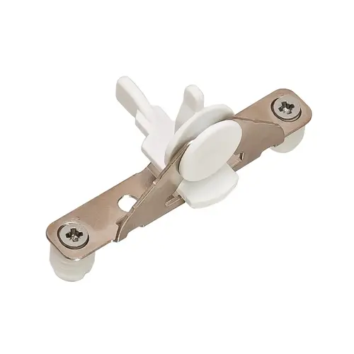 Front Fixing Bracket, for Supra 86 and 150 Single-Wall Metal Drawer System 18" Dowel adjustable, dowel mounted, white White Pair Front Fixing Bracket, for Supra 86 and 150 Single-Wall Metal Drawer System 18" Dowel adjustable, dowel mounted, white White Pair