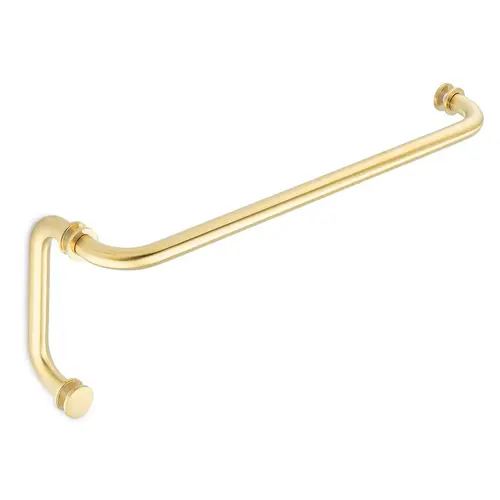 Oceana 18" c/c Towel Bar x 8" c/c Pull with Rosettes - Oil Rubbed Bronze Medium Brushed Brass
