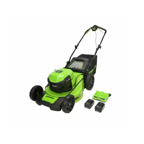 24V (2 x 24V) 20 In. Brushless Push Lawn Mower with (2) 4.0 Ah USB Batteries & Dual-Port Charger 24V (2 x 24V) 20 In. Brushless Push Lawn Mower with (2) 4.0 Ah USB Batteries & Dual-Port Charger