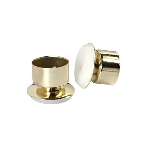 RICHELIEU AMERICA LTD F31915TV Furniture Swivel Glide, Gold Brass/Plastic, 7/8-In - pack of 4