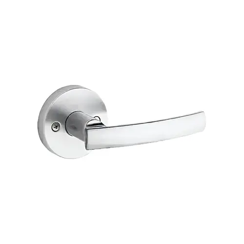 Sydney Lever with Round Rose Half Dummy Satin Chrome Finish Sydney Lever with Round Rose Half Dummy Satin Chrome Finish