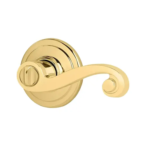Lido Lever Interior Single Cylinder Handleset Trim, Bright Polished Brass Lido Lever Interior Single Cylinder Handleset Trim, Bright Polished Brass