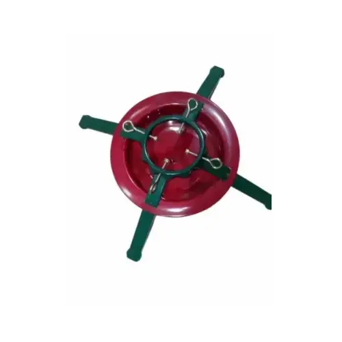 7 Ft. Live Christmas Tree Stand Red & Green 7 Ft. Live Christmas Tree Stand Red & Green