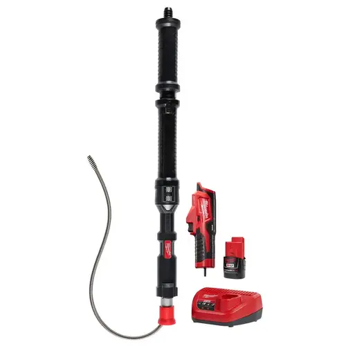 Milwaukee M12 Trap Snake 12V Lithium-Ion Cordless 4 ft. Urinal Auger Drain Cleaning Kit Milwaukee M12 Trap Snake 12V Lithium-Ion Cordless 4 ft. Urinal Auger Drain Cleaning Kit