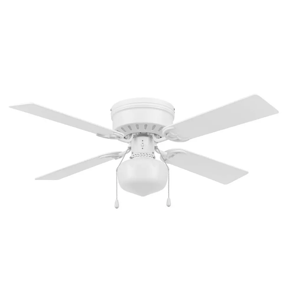 US Lock Private Brand Unbranded Altona 42 Hugger Ceiling Fan White 32233