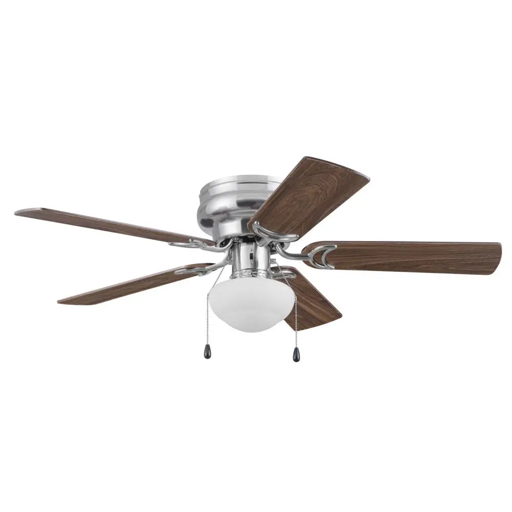 US Lock Private Brand Unbranded Meaford 42 Hugger Ceiling Fan Brushed NICKEL 32232