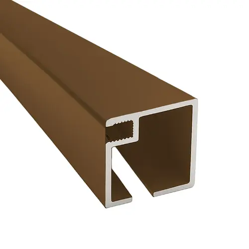 Minitrack Porch Screening System 3/4" Height 8 ft Length Aluminium Bronze Finish Minitrack Porch Screening System 3/4" Height 8 ft Length Aluminium Bronze Finish
