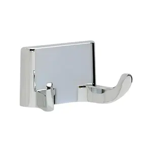 Pamex BC3CP22 Corona Collection Double Robe Hook Bright Chrome Finish