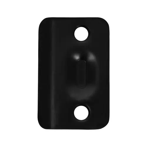 Round Corner Strike for Ball Catch Matte Black Finish