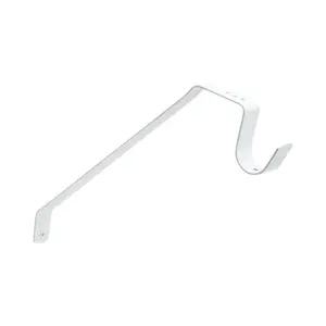 Pamex DD0631WC Single Leaf Shelf and Rod Support Bracket White Finish