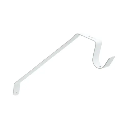 Single Leaf Shelf and Rod Support Bracket White Finish