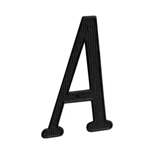Pamex DD0740ABL 4" Zinc Nail On House Letter A Matte Black Finish
