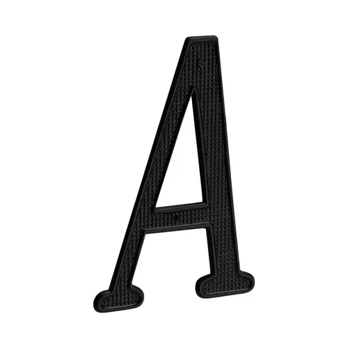 4" Zinc Nail On House Letter A Matte Black Finish