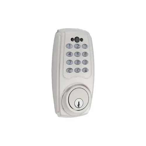 Electronic Keypad Deadbolt Satin Nickel Finish Electronic Keypad Deadbolt Satin Nickel Finish