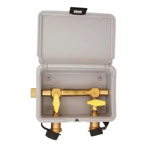 Gas Outlet Box Dual in Gray