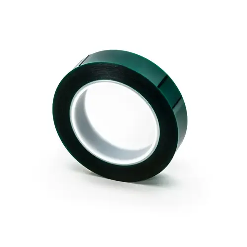 Green Polyester Heat Resistant Tape 3.2 mil Thick - 1" x 216' Roll Green Polyester Heat Resistant Tape 3.2 mil Thick - 1" x 216' Roll