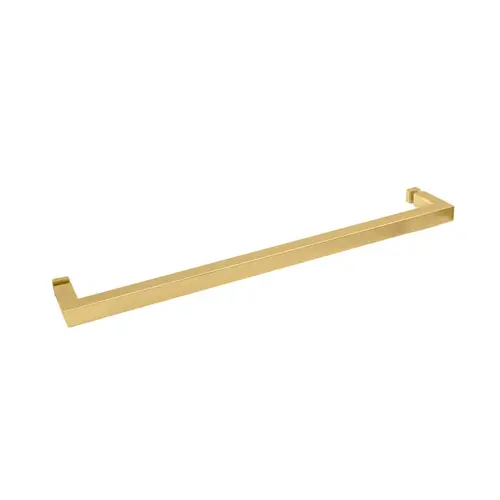 18" Square Tubing Mitered Corner Single-Sided Towel Bar - Satin Brass 18" Square Tubing Mitered Corner Single-Sided Towel Bar - Satin Brass