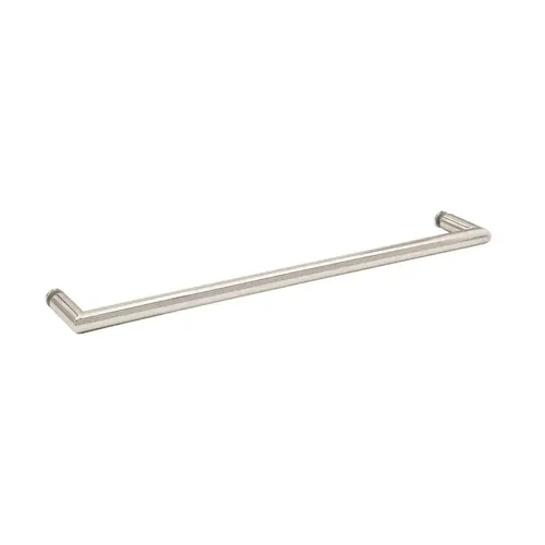 18" Single-Sided Round Tubing Towel Bar With Mitered Corners - Polished Nickel 18" Single-Sided Round Tubing Towel Bar With Mitered Corners - Polished Nickel